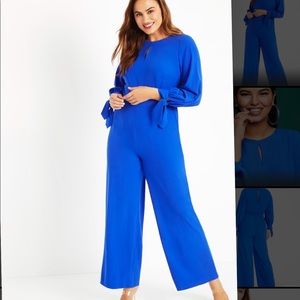 Wide Leg Jumpsuit with Tie